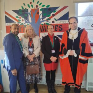 TLC learners engage with His Worshipful The Mayor of Bromley, Cllr Jonathon Andrews, learning about British institutions and the role of local government.