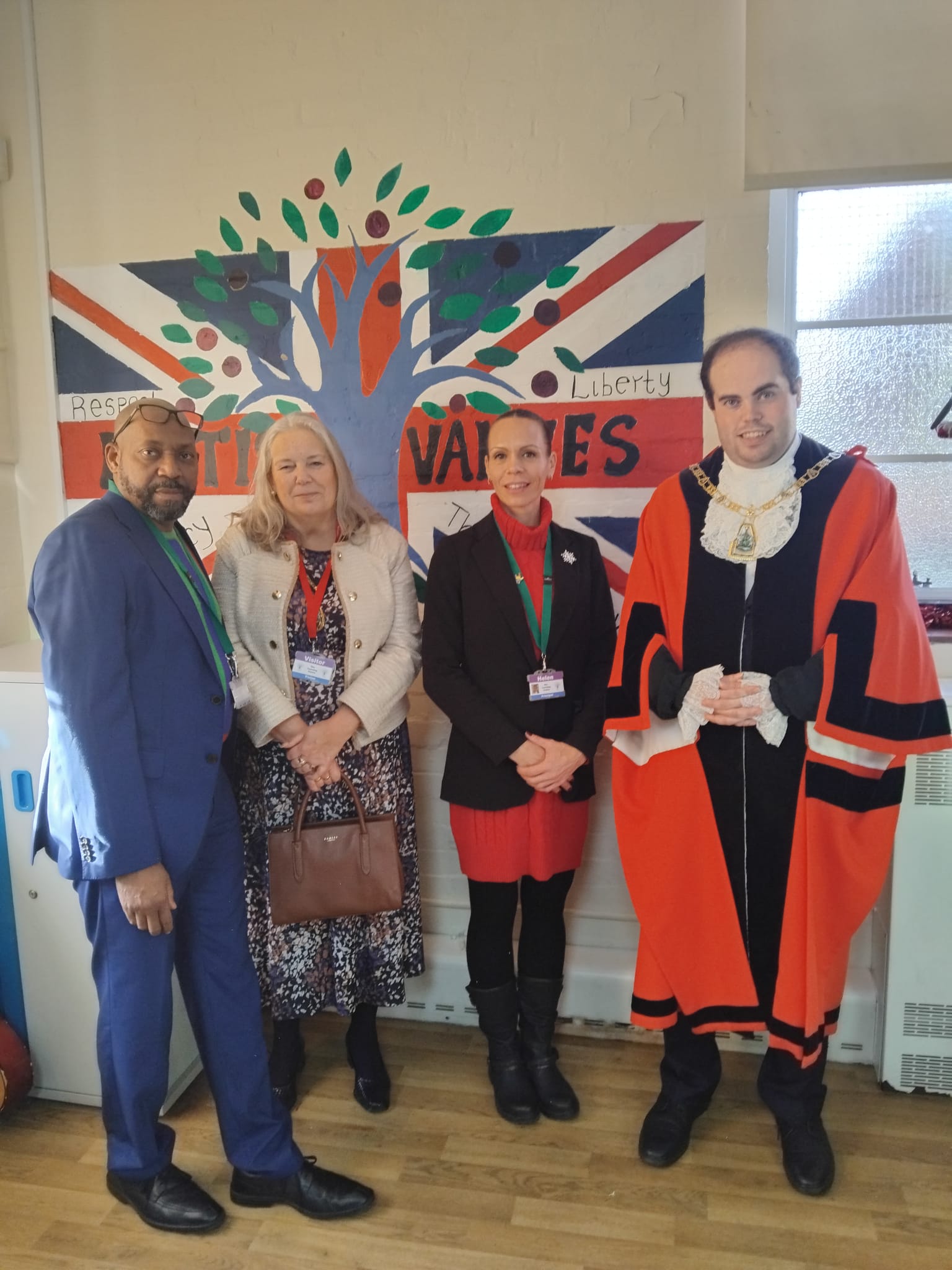 TLC learners engage with His Worshipful The Mayor of Bromley, Cllr Jonathon Andrews, learning about British institutions and the role of local government.