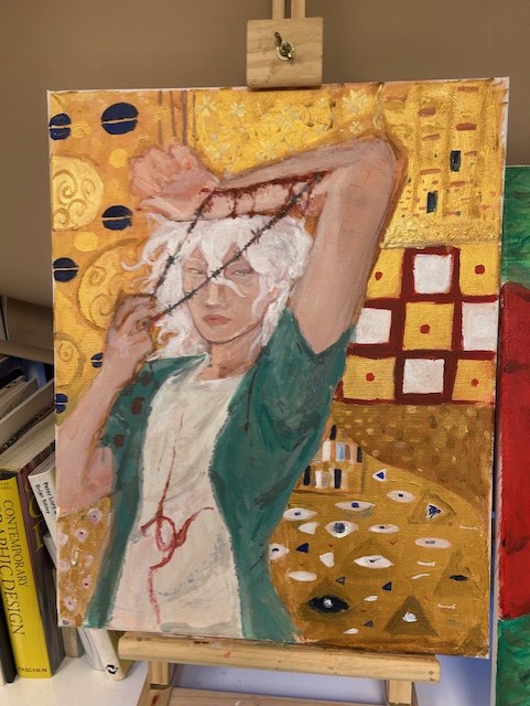 Learners’ portfolio work inspired by portraiture, reflecting individual style, experimentation, and creative development.