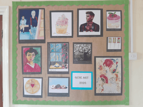 Outstanding GCSE Art coursework created by TLC School learners showcases creativity, technical skill and months of dedication ahead of examination board moderation.