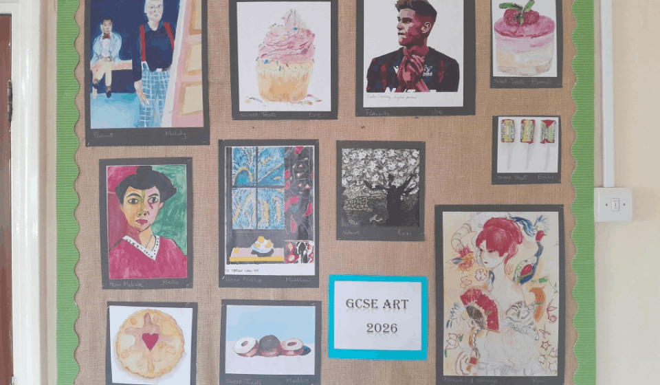 Outstanding GCSE Art coursework created by TLC School learners showcases creativity, technical skill and months of dedication ahead of examination board moderation.